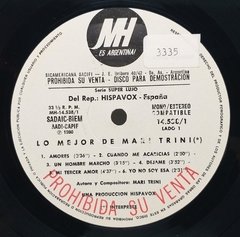 Vinilo Lp - Mari Trini - Lo Mejor De Mari Trini 1980 Arg - BAYIYO RECORDS