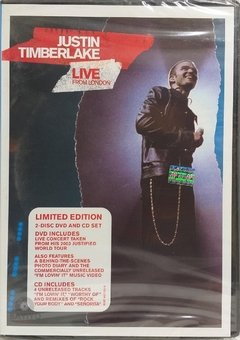 Dvd + Cd Justin Timberlake - Live From London - Nuevo