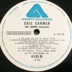 Vinilo Eric Carmen Eric Carmen Lp Argentina 1975 - BAYIYO RECORDS