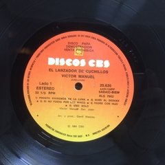 Vinilo Lp - Victor Manuel - El Lanzador De Cuchillos 1984 - BAYIYO RECORDS