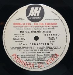 Vinilo Lp - Joan Sebastian - Joan Sebastian 1982 Argentina - BAYIYO RECORDS