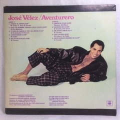 Vinilo Lp - Jose Velez - Aventurero 1986 Argentina - comprar online