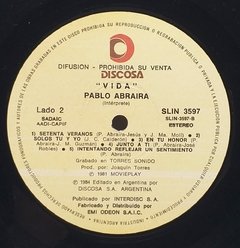Vinilo Lp - Pablo Abraira - Vida 1984 Argentina