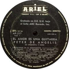Vinilo Peter De Angelis El Amor Es Una Guitarra Lp