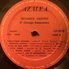 Vinilo Segundo Castro El Chango Sanjuanino Lp Argentina - BAYIYO RECORDS