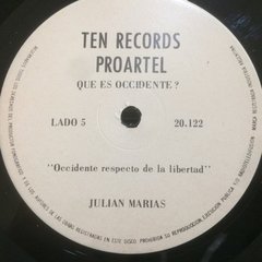 Vinilo Julian Marias Que Es El Occidente 3 Discos Argentina - tienda online