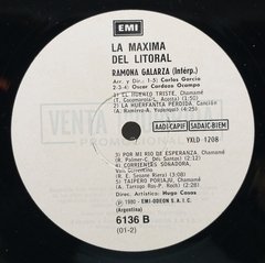 Vinilo Lp - Ramona Galarza - La Maxima Del Litoral 1980 Arg - tienda online
