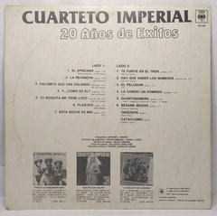 Vinilo Lp - Cuarteto Imperial - 20 Años De Exitos 1984 Arg - comprar online