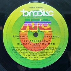 Vinilo Lp - Richard Clayderman - La Esperanza 1981 Argentina - BAYIYO RECORDS