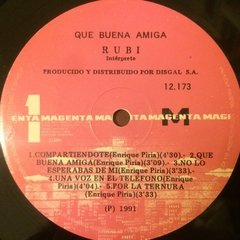 Vinilo Rubi Que Buena Amiga Lp Argentina 1991 en internet