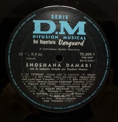 Vinilo Lp Shoshana Damari Shoshana Damari 1968 - tienda online