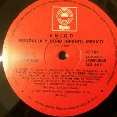 Vinilo Rondalla Y Coro Infantil De Mexico Amigo Lp Argentina - BAYIYO RECORDS