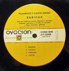 Vinilo Lp - Sabicas - Flamenco Y Cante Jondo - Argentina - BAYIYO RECORDS
