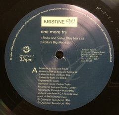 Vinilo Maxi - Kristine W - One More Try 1996 Usa - BAYIYO RECORDS