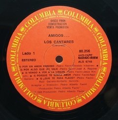Vinilo Lp - Los Cantares - Amigos... 1983 Argentina - BAYIYO RECORDS