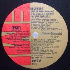 Vinilo Julio De Caro Recuerdo Lp Argentina Tango - BAYIYO RECORDS