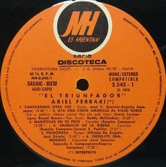 Vinilo Lp - Ariel Ferrari - El Triunfador 1976 Argentina - BAYIYO RECORDS