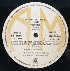 Vinilo Lp - Styx - Caught In The Act Live Vol. 1 - 1984 Arg - BAYIYO RECORDS