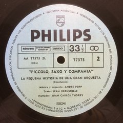 Imagen de Vinilo Piccolo, Saxo Y Compañia La Pequeña Historia De Una G