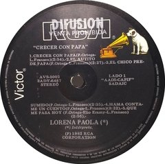 Vinilo Lp Lorena Paola - Crecer Con Papá 1982 Argentina