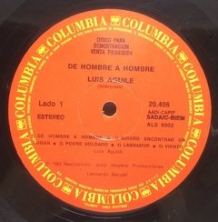 Vinilo Lp - Luis Aguile - De Hombre A Hombre 1983 Argentina - BAYIYO RECORDS