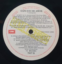 Vinilo Lp - Varios Artistas - Cancion De Amor 1987 Argentina - BAYIYO RECORDS