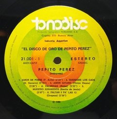 Vinilo Lp Pepito Perez - El Disco De Oro Pepito Perez 1980 - BAYIYO RECORDS