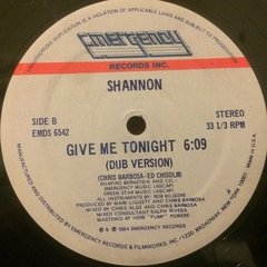 Vinilo Shannon Give Me Tonight Maxi Usa 1984 Tapa Generica - comprar online