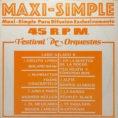 Vinilo Maxi-simple 45 Rpm Festival De Orquestas 1982 (200)
