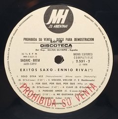 Vinilo Lp - Ennio Riva - Exitos Saxo Vol. 2 1976 Argentina - tienda online