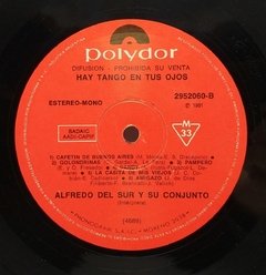 Vinilo Lp - Alfredo Del Sur - Hay Tango En Tus Ojos 1981 Arg - tienda online