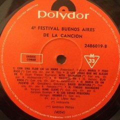 Vinilo Varios 4to Festival Buenos Aires De La Cancion Lp Arg - BAYIYO RECORDS