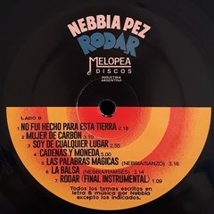 Vinilo Lp - Nebbia, Pez - Rodar (50 Años De  Rock Arg Nuevo - BAYIYO RECORDS