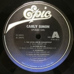 Vinilo Carly Simon Spoiled Girl Lp Usa 1985 - BAYIYO RECORDS