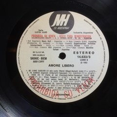 Vinilo Compilado - Varios - Amore Libero 1982 Argentina - tienda online