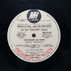 Vinilo Lp - Mari Trini - Oraciones De Amor 1981 Argentina - BAYIYO RECORDS