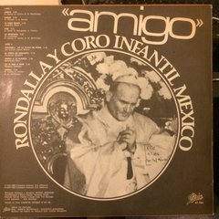 Vinilo Rondalla Y Coro Infantil De Mexico Amigo Lp Argentina - comprar online