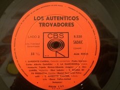 Vinilo Los Autenticos Trovadores Lp Argentina 1965 en internet