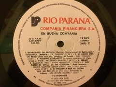 Vinilo Varios En Buena Compañia Rio Parana Compilado Arg 80s en internet
