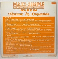 Vinilo Maxi-simple 45 Rpm Festival De Orquestas 1982 (200) en internet