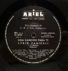 Vinilo Lyrio Panicali Y Su Orquesta Una Cancion Para Ti Lp - BAYIYO RECORDS