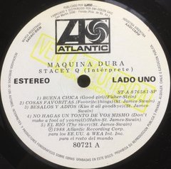 Vinilo Lp - Stacey Q - Maquina Dura- Hard Machine 1988 Promo - BAYIYO RECORDS