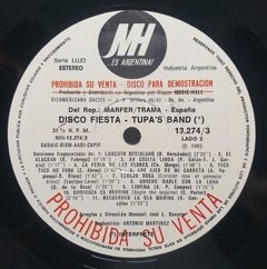 Vinilo Lp - Tupa's Band - Disco Fiesta 1983 Argentina - tienda online