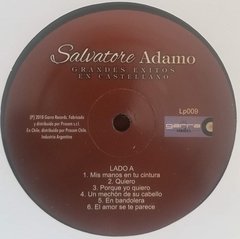 Vinilo Lp - Salvatore Adamo - Grandes Éxitos En Castel Nuevo en internet