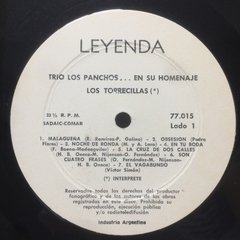 Vinilo Los Torrecillas Trio Los Panchos En Su Homenaje Lp - BAYIYO RECORDS