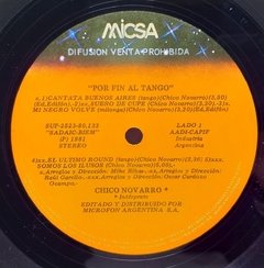 Vinilo Lp - Chico Novarro - Por Fin Al Tango 1981 Argentina - BAYIYO RECORDS