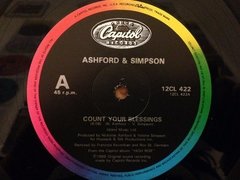 Vinilo Ashford & Simpson Count Your Blessings Maxi Uk 1986 en internet