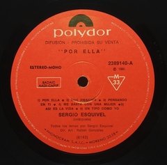 Vinilo Lp - Sergio Esquivel - Por Ella 1980 Argentina - BAYIYO RECORDS