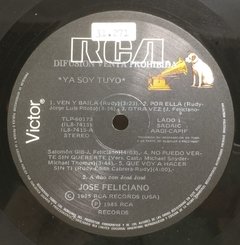 Vinilo Lp - Jose Feliciano - Ya Soy Tuyo 1985 Argentina - BAYIYO RECORDS
