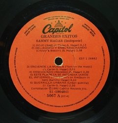 Vinilo Lp Sammy Hagar - Grandes Exitos 1982 Argentina - tienda online
